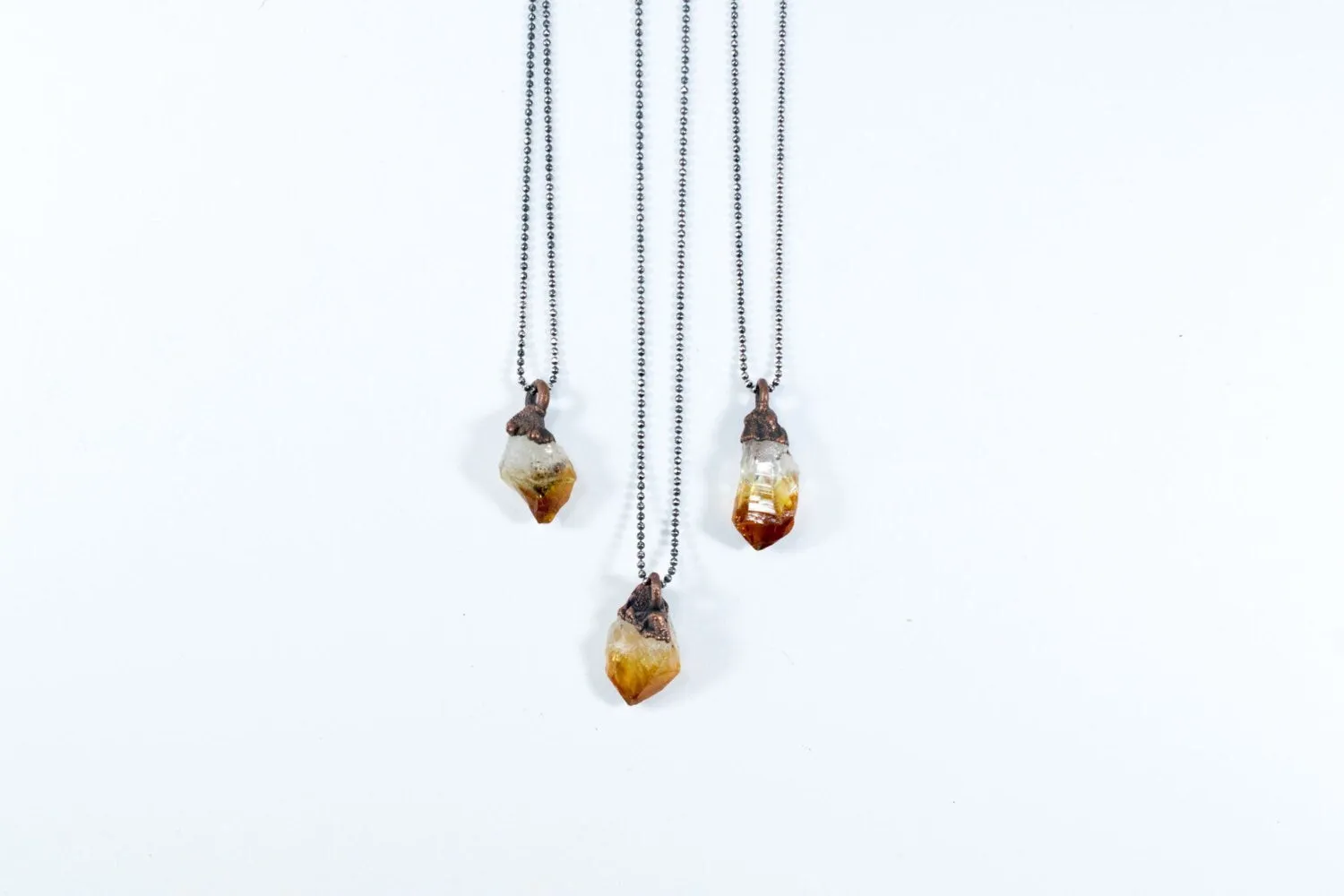 Raw citrine necklace | Citrine necklace